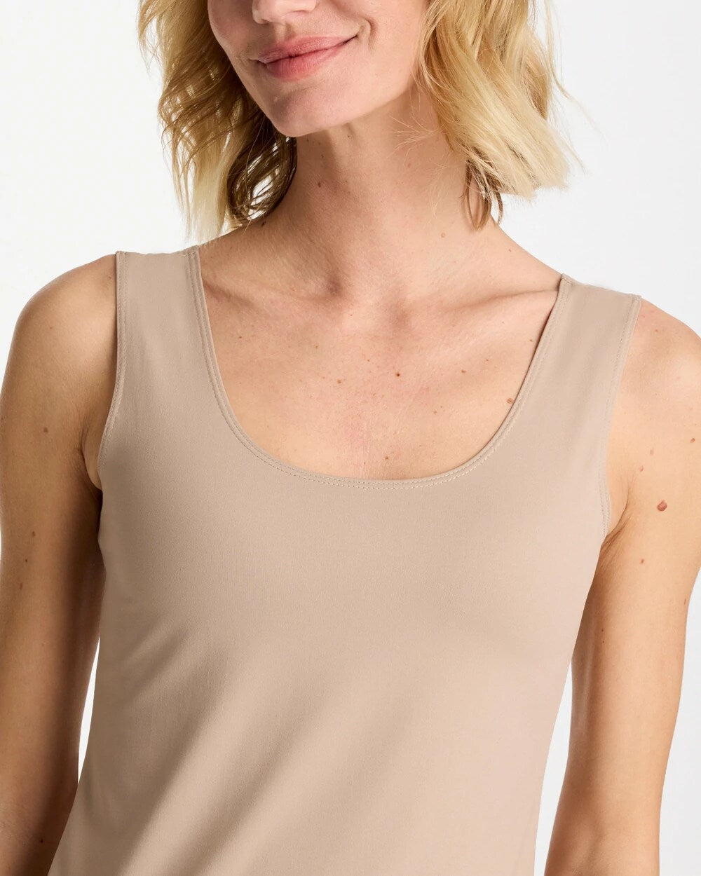 Chico's Microfiber Tank Soft Latte