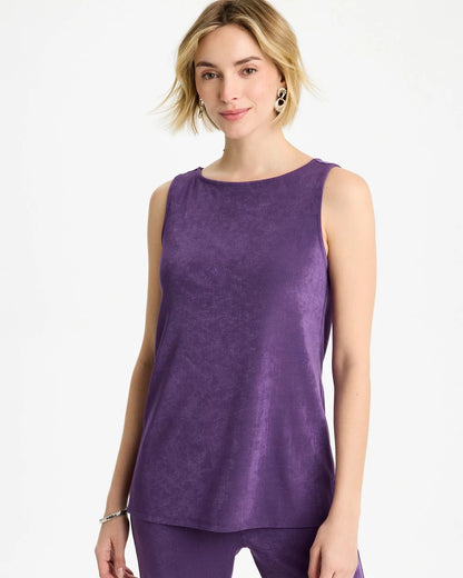 Chico's Travelers™ Side-Slit Tank Rich Amethyst