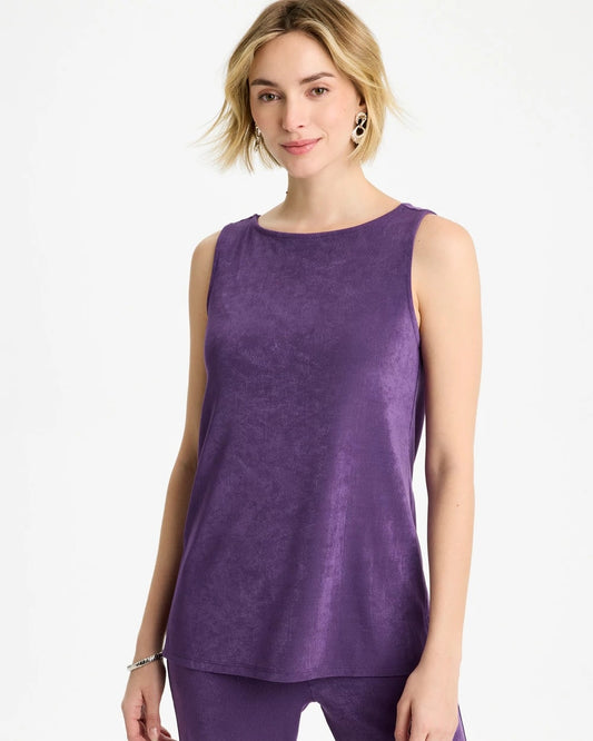 Chico's Travelers™ Side-Slit Tank Rich Amethyst