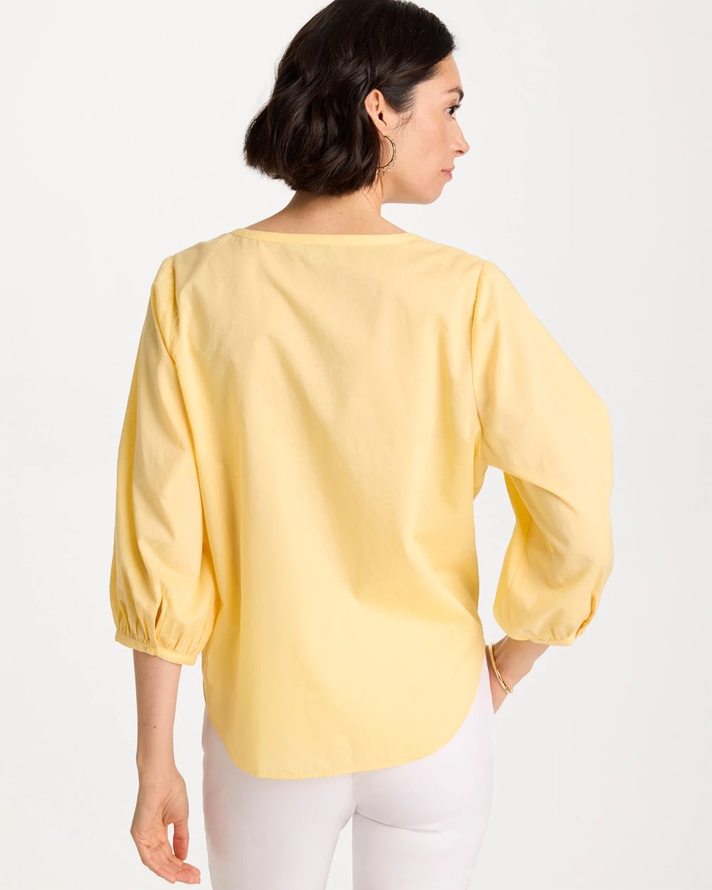 Chico's Tie-Front Top Golden Haze
