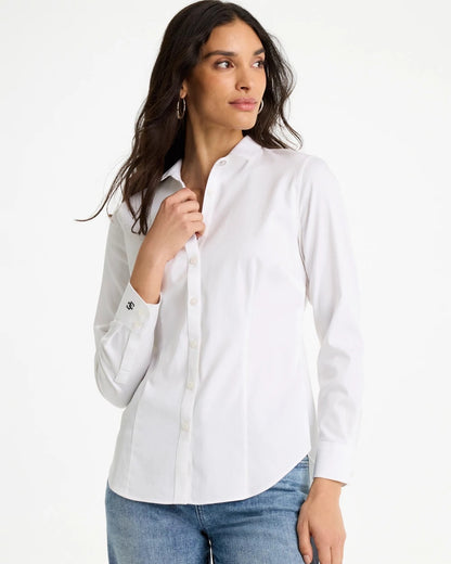 Chico's No-Iron™ Stretch Shirt Optic White