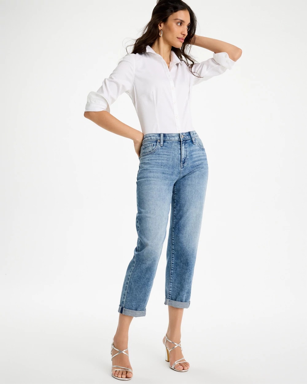 Chico's No-Iron™ Stretch Shirt Optic White