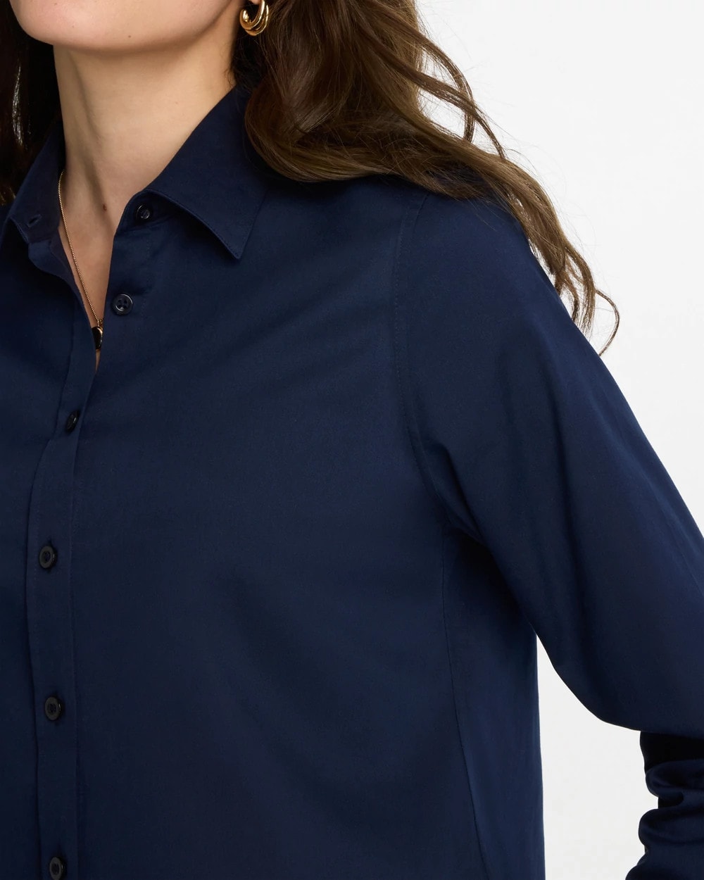 Chico's No Iron™ Stretch Shirt Classic Navy