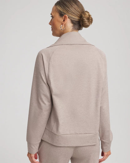 Chico's Zenergy® Cloud Half-Zip Pullover Top Rocky Mountain