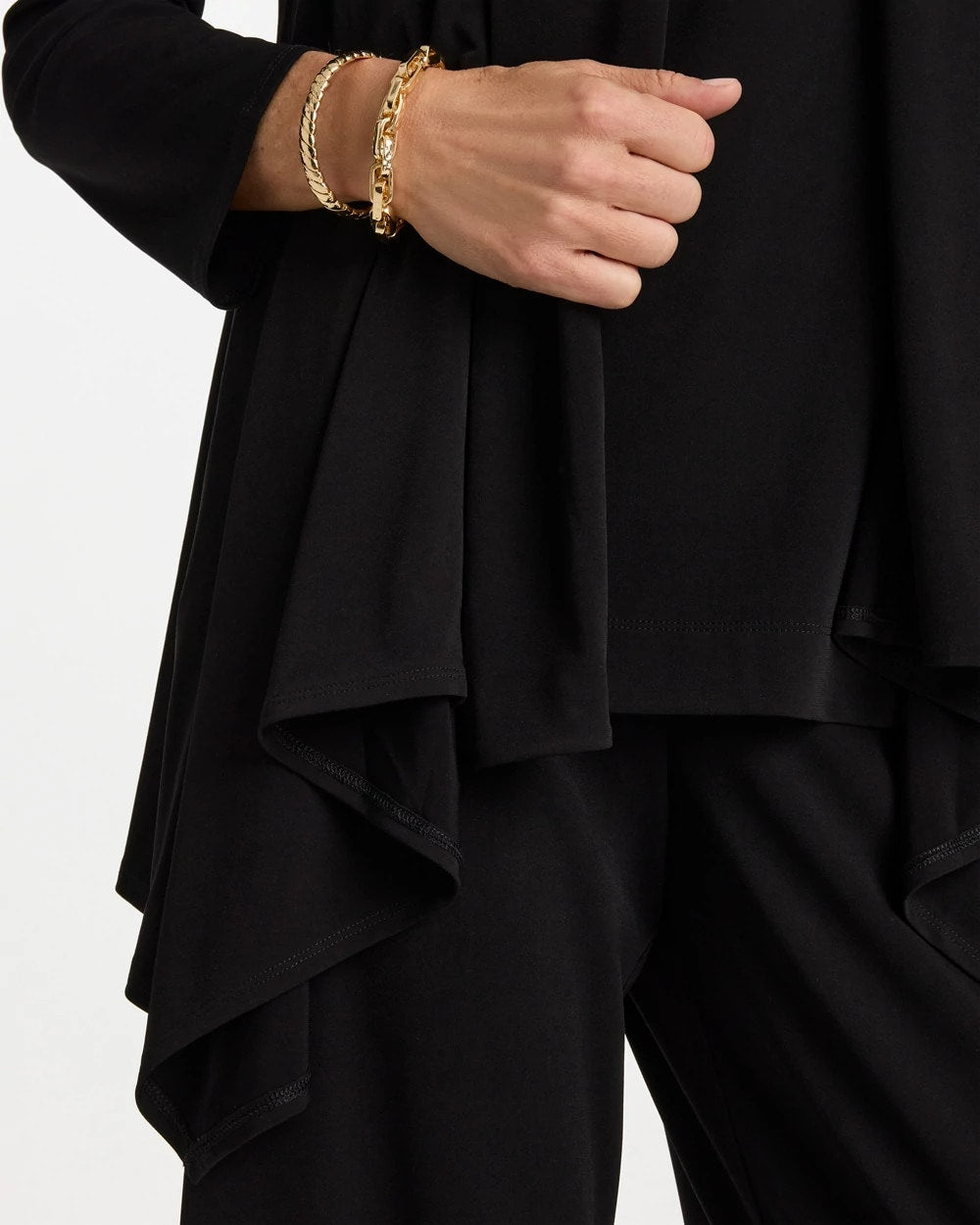 Chico's Travelers™ Knit Drape Cardigan Black