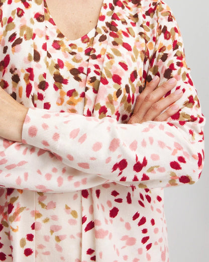 Chico's Ombré Printed V-Neck Cardigan Multi