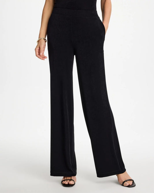 Chico's Petite Travelers™ Wide-Leg Pocket Pants Travelers Black