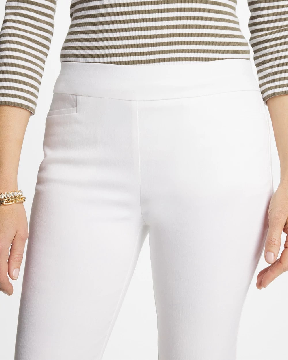 Chico's Brigitte™ Crop Flare Alabaster