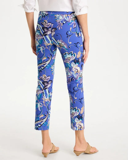 Chico's Brigitte™ Slim Mae Paisley Crop Pant Amparo Blue