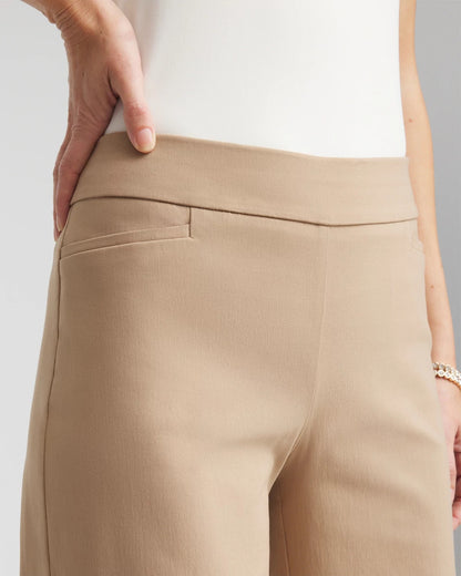 Chico's Brigitte™ Slim Wide-Leg Pants Cattail Brown