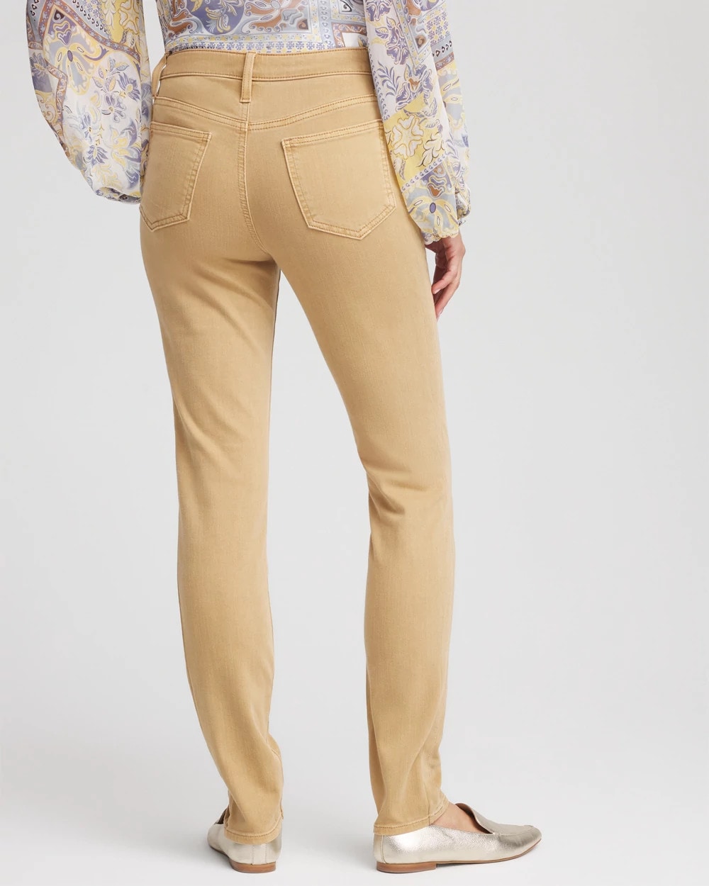 Chico's Girlfriend Slim Ankle Jeans Cafe Aroma