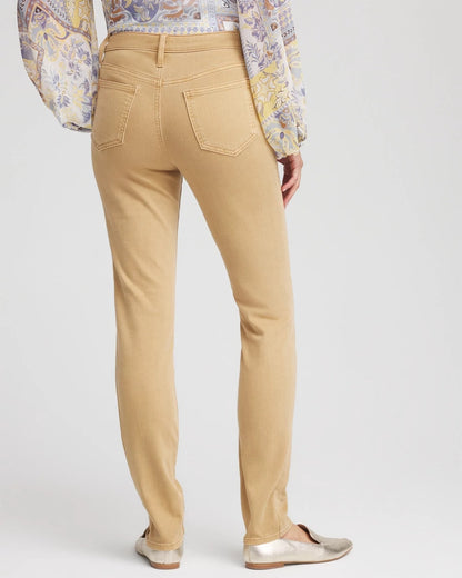 Chico's Girlfriend Slim Ankle Jeans Cafe Aroma