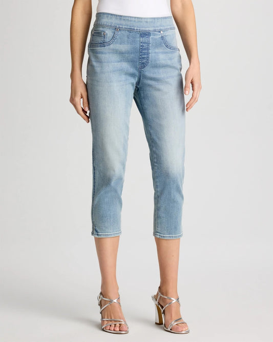 Chico's Pull-On Capri Jeans Printemps Indigo