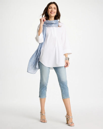 Chico's Pull-On Capri Jeans Printemps Indigo