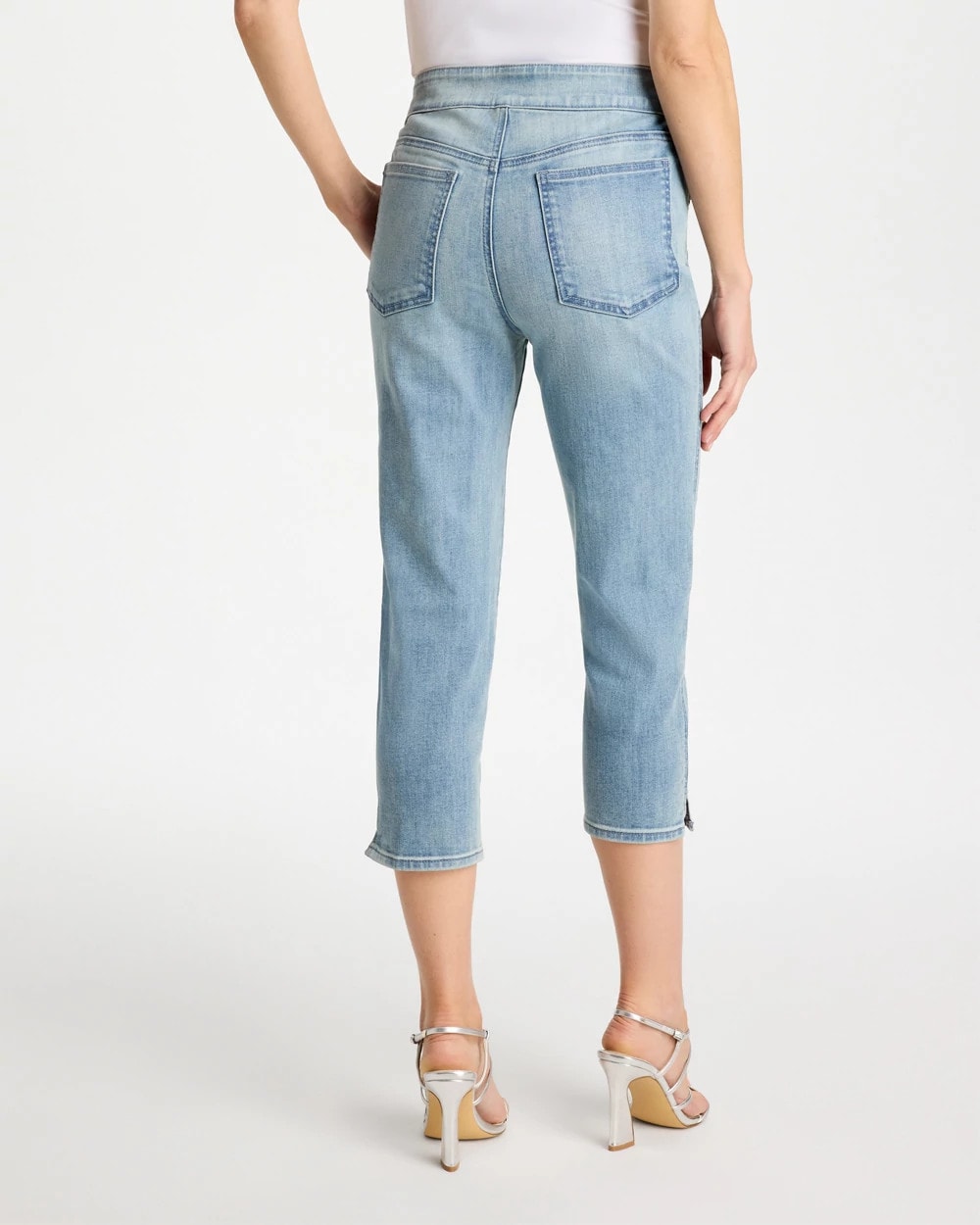 Chico's Pull-On Capri Jeans Printemps Indigo