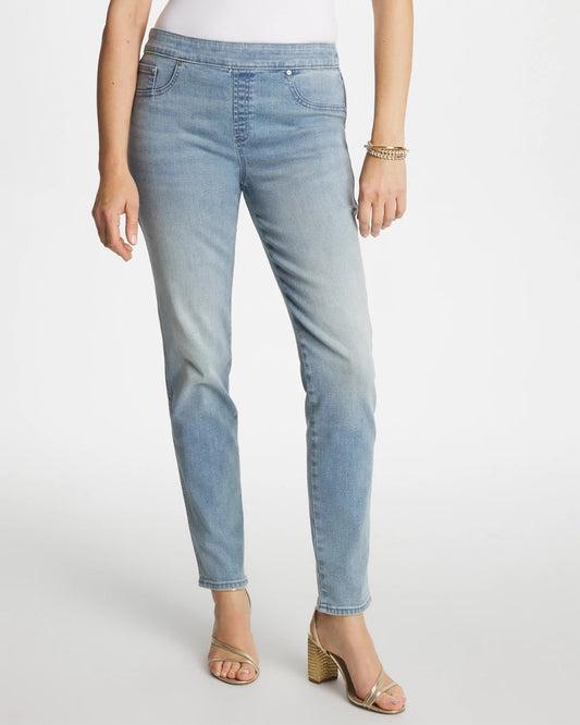 Chico's Pull-On Slim Ankle Jeggings Printemps Indigo