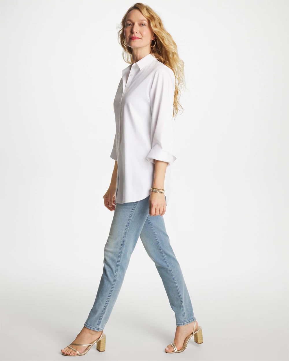 Chico's Pull-On Slim Ankle Jeggings Printemps Indigo