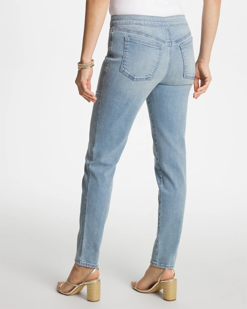 Chico's Pull-On Slim Ankle Jeggings Printemps Indigo