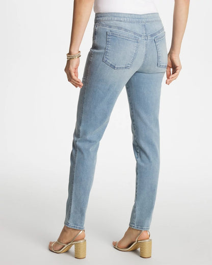 Chico's Pull-On Slim Ankle Jeggings Printemps Indigo