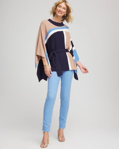 Chico's Modern Pull-On Ankle Jeggings Tidal Blue