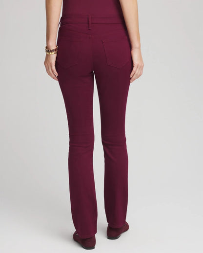 Chico's Girlfriend Slim Full-Length Jeans Deep Chianti