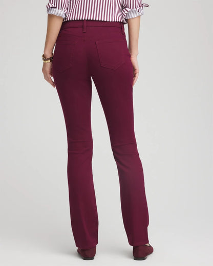 Chico's Girlfriend Slim Full-Length Jeans Deep Chianti