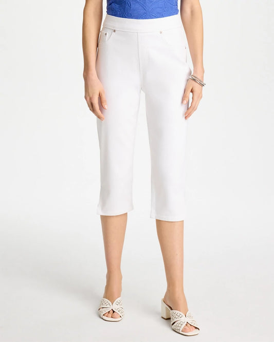 Chico's Pull-On Capri Jeans Alabaster