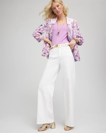 Chico's So Slimming® High-Rise Wide-Leg Jeans Alabaster
