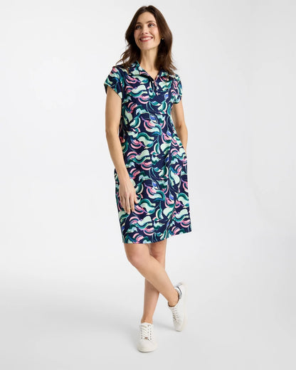 Chico's Zenergy® UPF Blooms Polo Dress Blossom