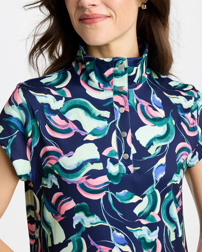 Chico's Zenergy® UPF Blooms Polo Dress Blossom