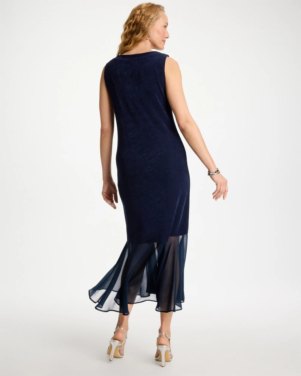 Chico's Travelers™ Chiffon Hem Dress Travelers India Ink