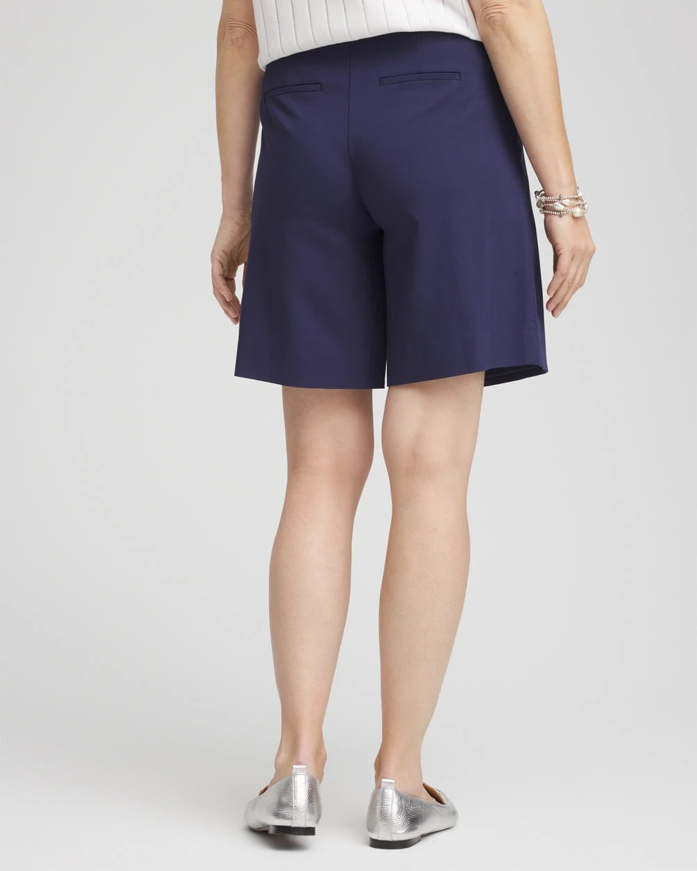 Chico's Brigitte™ Pull-On Asymmetrical Wrap Skort Passport Blue