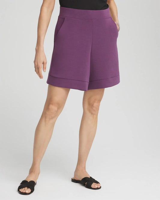 Chico's Zenergy® Pull-On Shorts Washed Grape