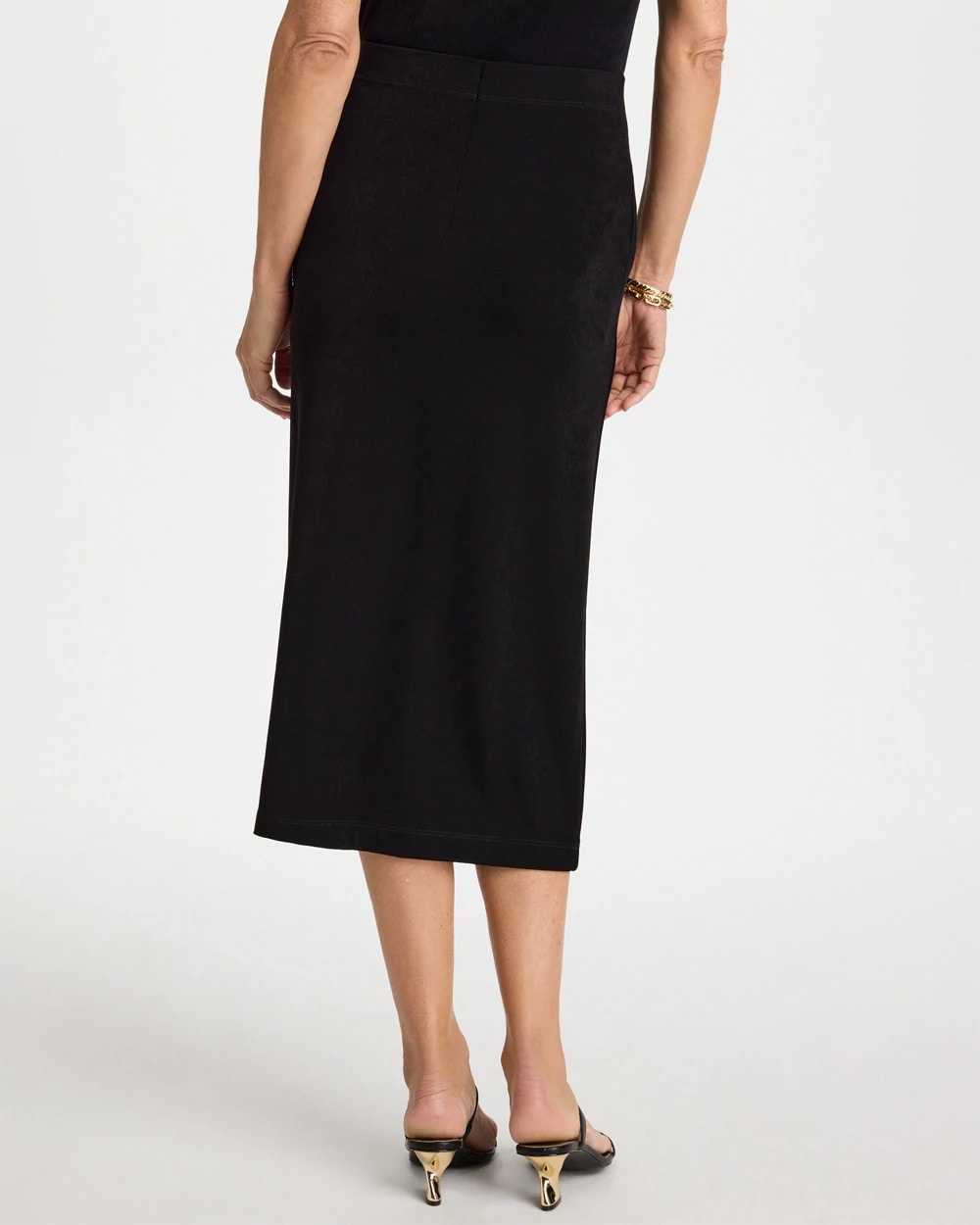 Chico's Travelers™ Midi Skirt Travelers Black