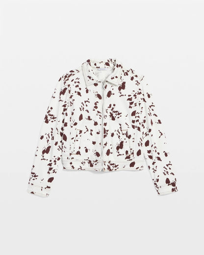 Chico's Pampas Pony Denim Jacket Ecru
