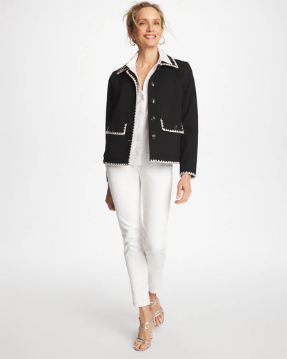 Chico's Knit Shacket Black