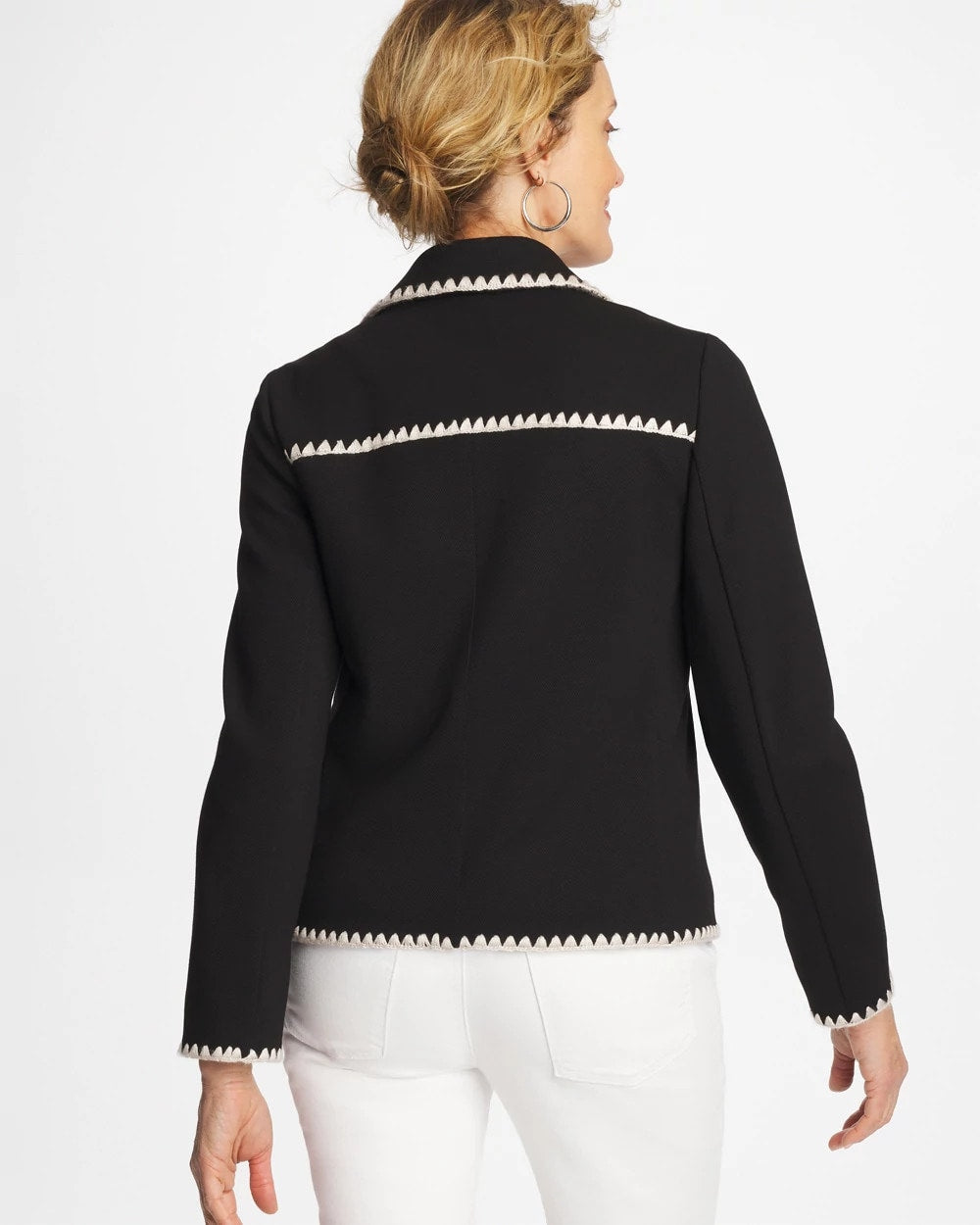 Chico's Knit Shacket Black