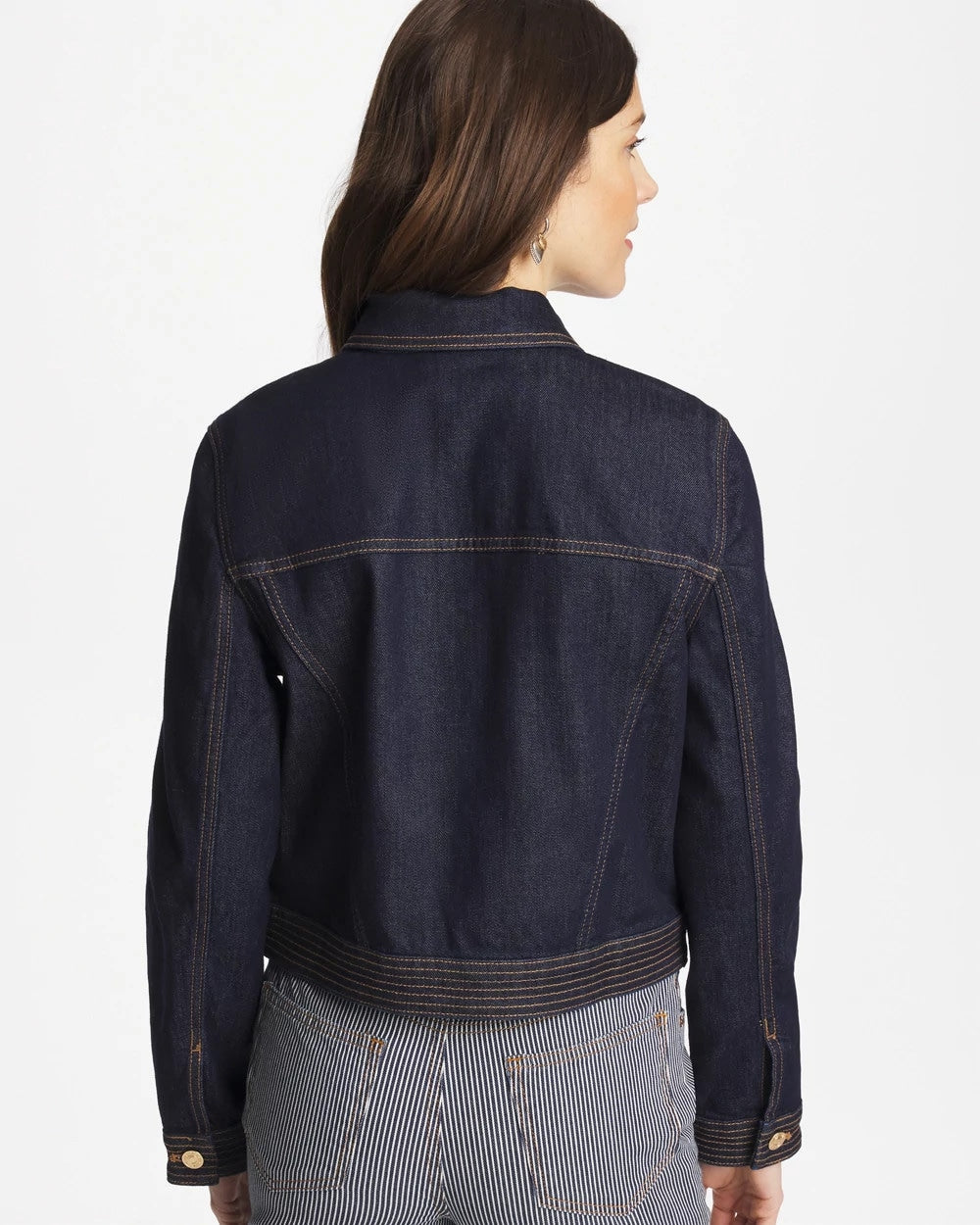 Chico's Denim Trucker Jacket Cedar Rinse