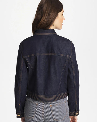 Chico's Denim Trucker Jacket Cedar Rinse