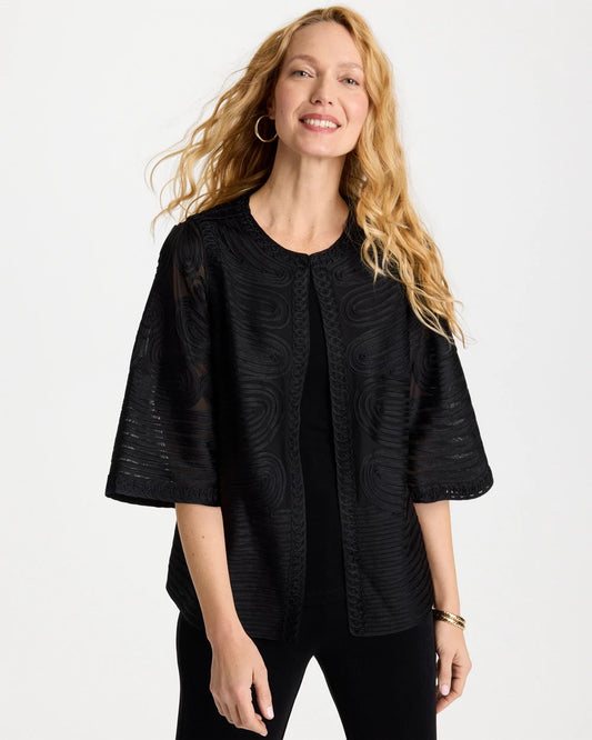 Chico's Travelers™ Collection Soutache Jacket Travelers Black