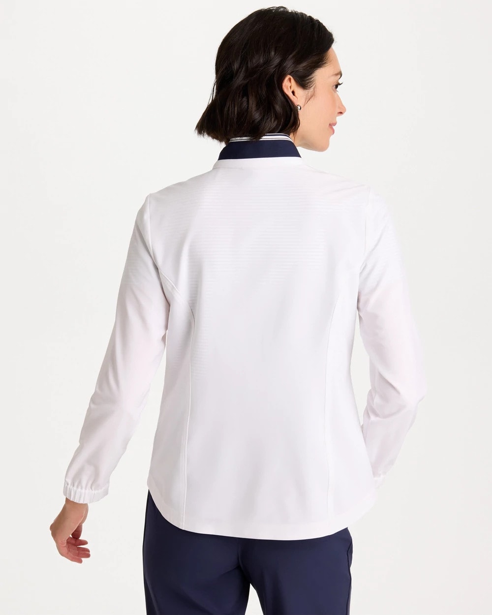 Chico's Zenergy® UPF Colorblock Jacket Alabaster
