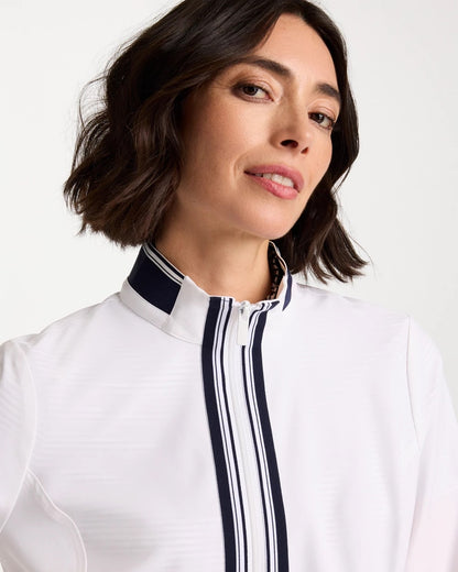 Chico's Zenergy® UPF Colorblock Jacket Alabaster