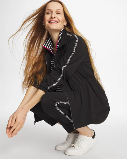 Chico's Zenergy® UPF Lattice-Trim Jacket Black