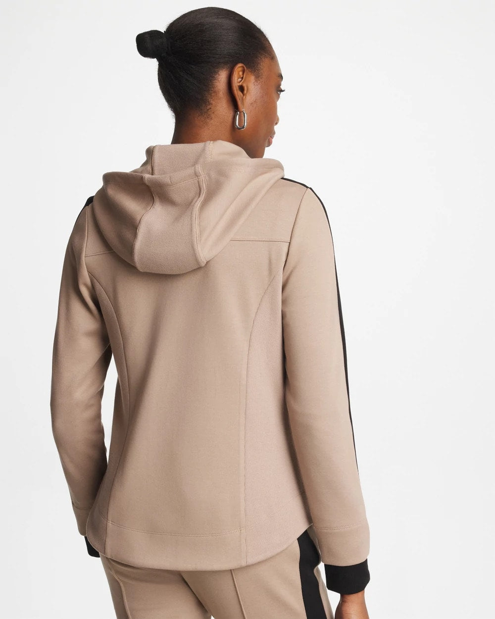 Chico's Zenergy® Double-Knit Contrast Jacket Studio Taupe
