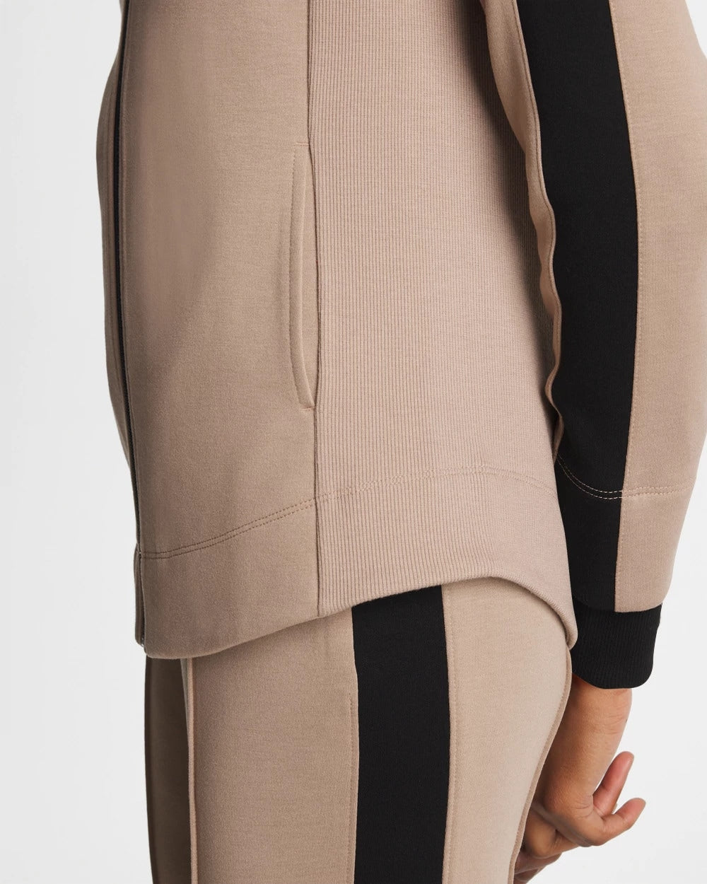 Chico's Zenergy® Double-Knit Contrast Jacket Studio Taupe