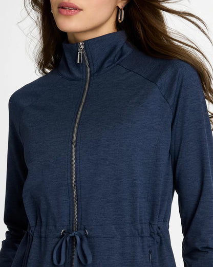 Chico's Zenergy® Cloud Mockneck Jacket Passport Blue