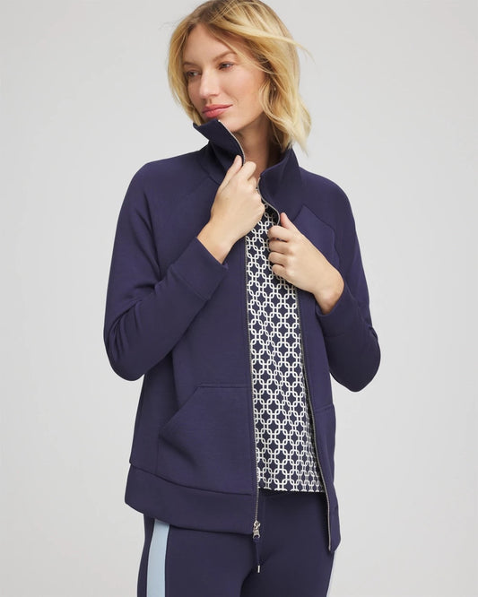 Chico's Zenergy® Soft Long Jacket Passport Blue