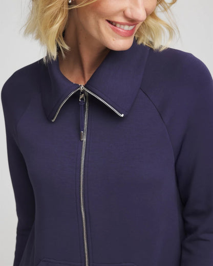 Chico's Zenergy® Soft Long Jacket Passport Blue
