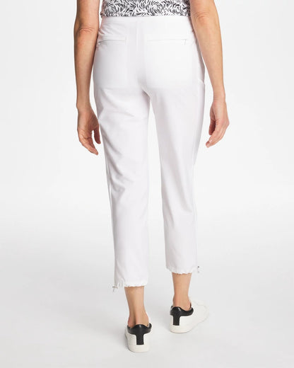 Chico's Zenergy® UPF Rib Mix Cropped Pants Alabaster