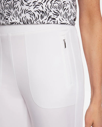 Chico's Zenergy® UPF Rib Mix Cropped Pants Alabaster